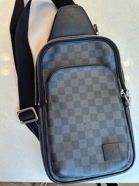 Louis Vuitton Graphite Damier Sling Belt Bag